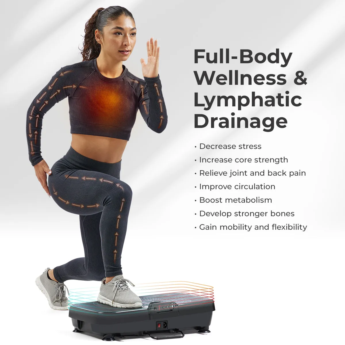 Fitboard 2D Vibration Platform With Resistance Band