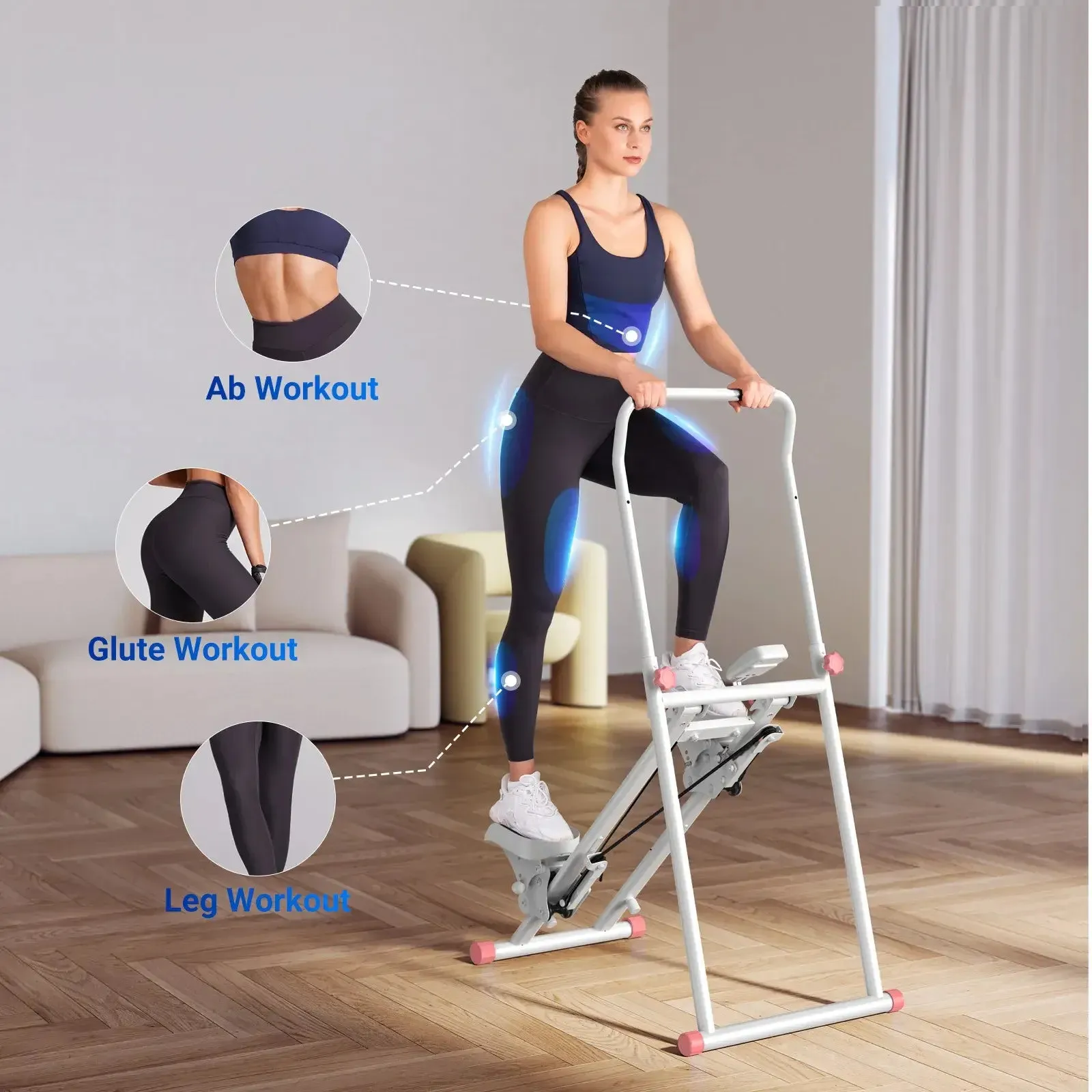 Folding Vertical Cardio Exercise Climber