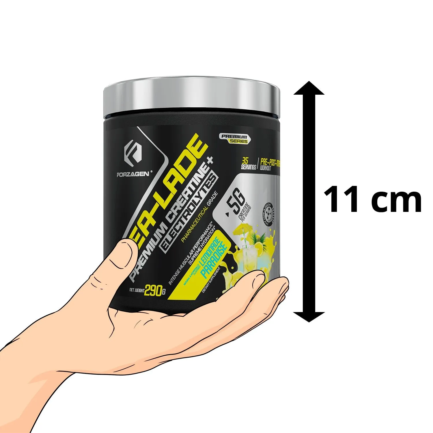 Forzagen CREA-LADE Premium Creatine   Electrolytes Pre-Workout