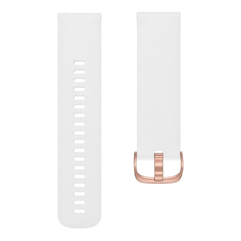 Fossil Hybrid Gazer compatible Silicone Watch Straps with Rose Gold Buckles