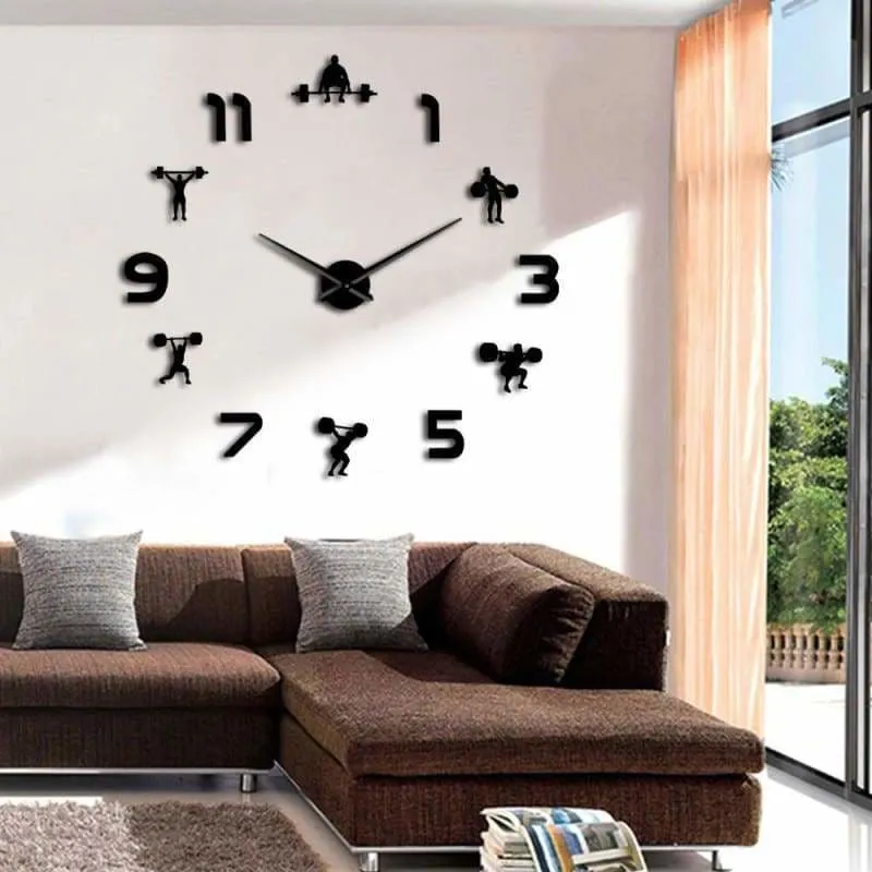 Frameless Wall Clock for Workout