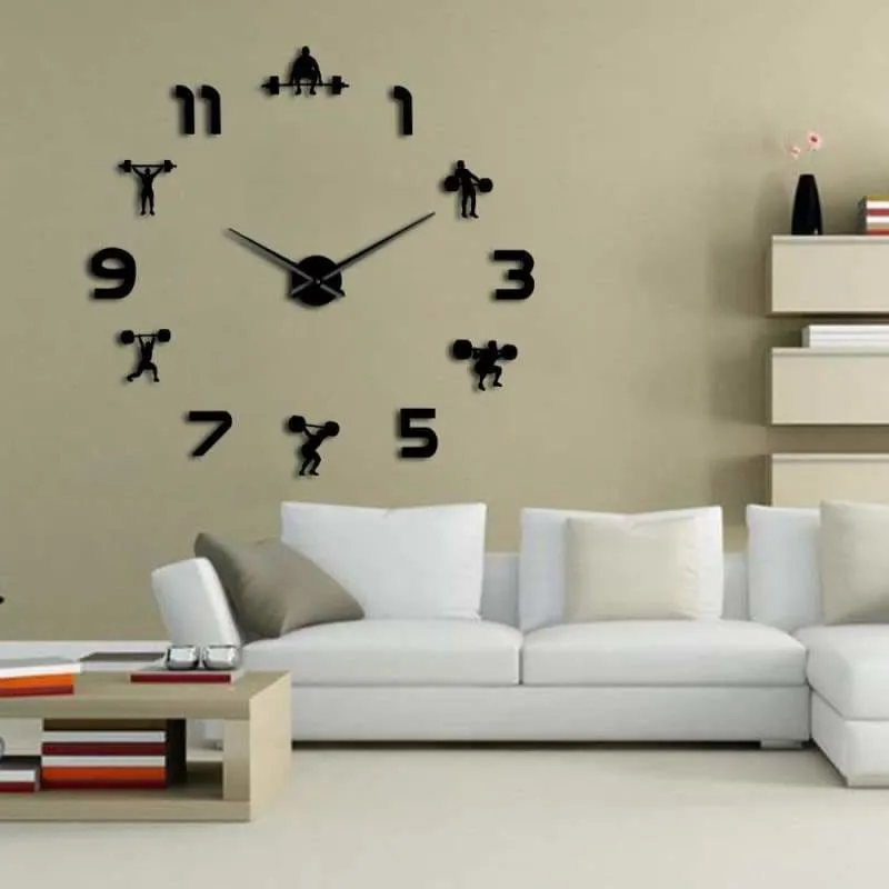 Frameless Wall Clock for Workout