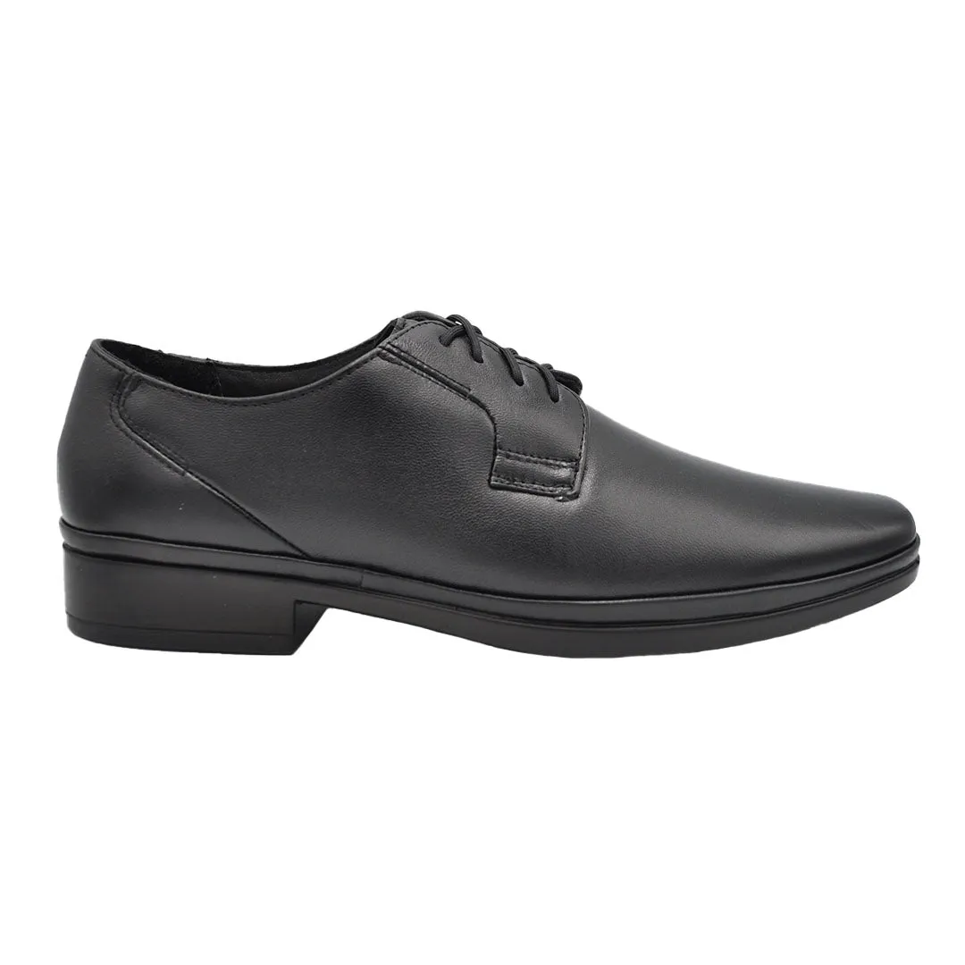 Gavel Angel Lambskin Black Leather Shoes