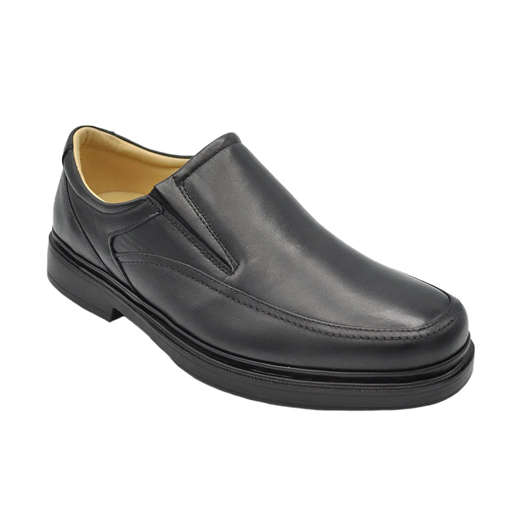 Gavel Roman Lambskin Black Leather Shoes