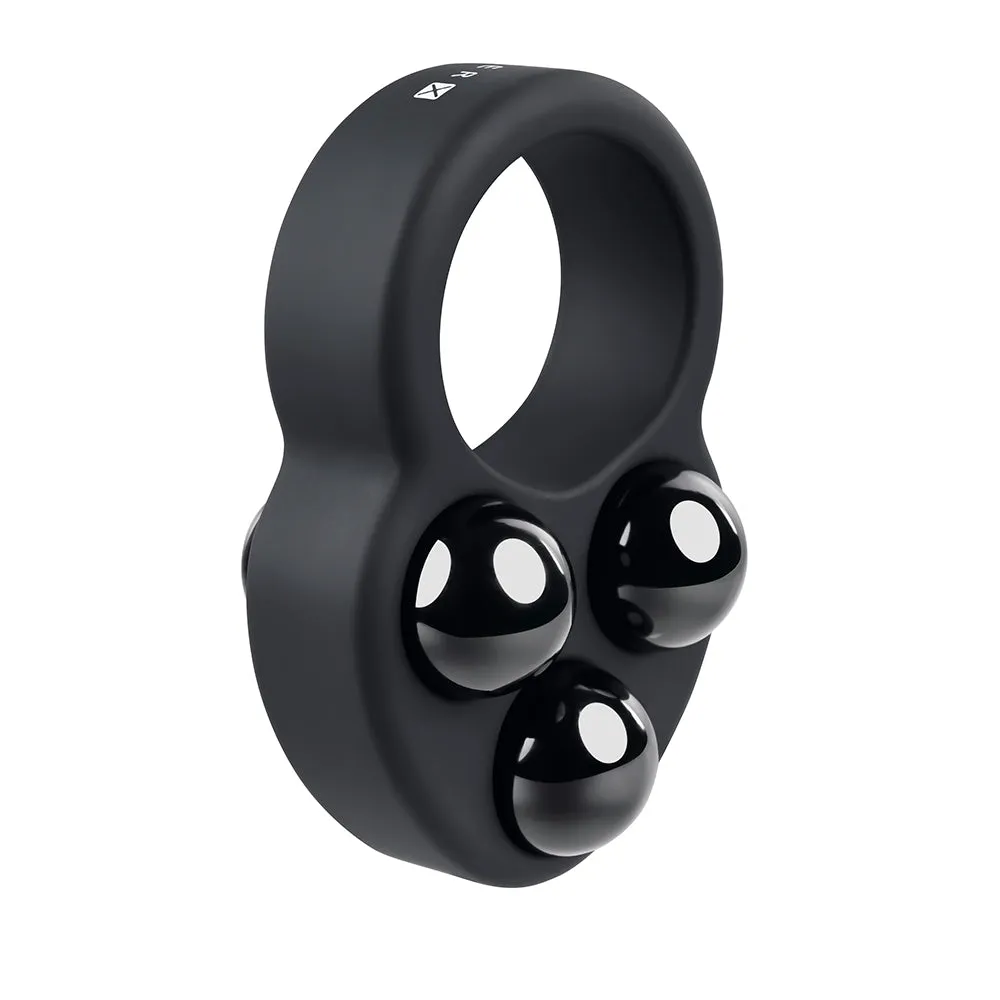 Gender X Workout Ring Weighted Silicone Training Cockring Black