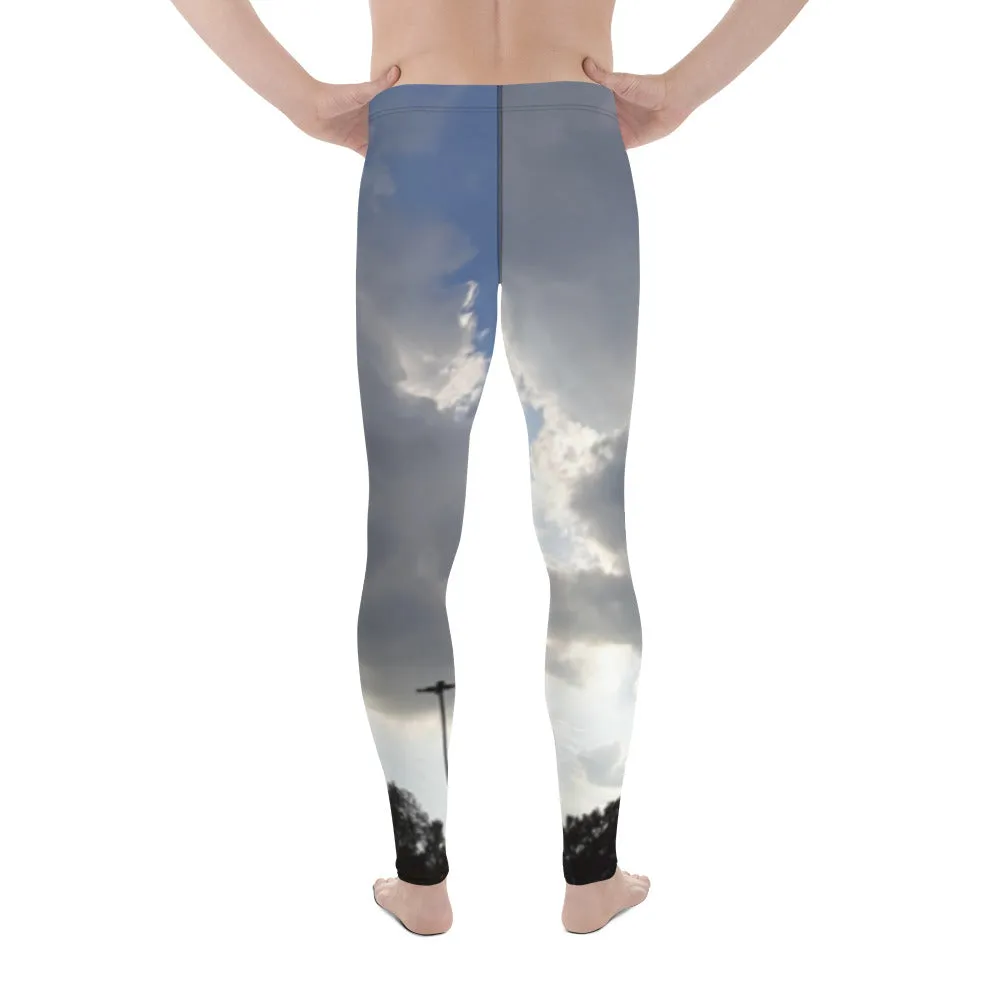 GG - Men's Leggings - Trees & Clouds