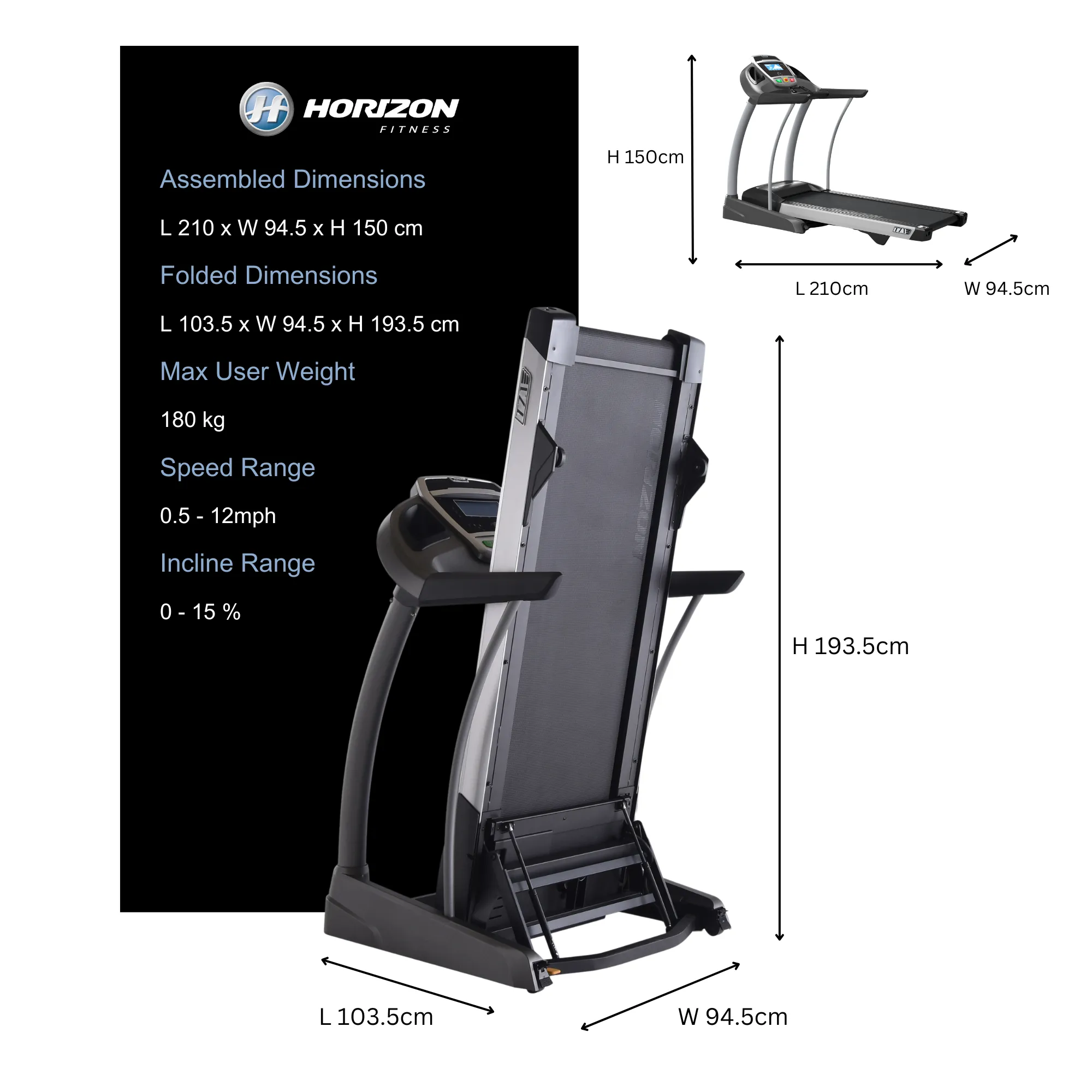 Grade C - Horizon Elite T7.1 Treadmill with Free Installation