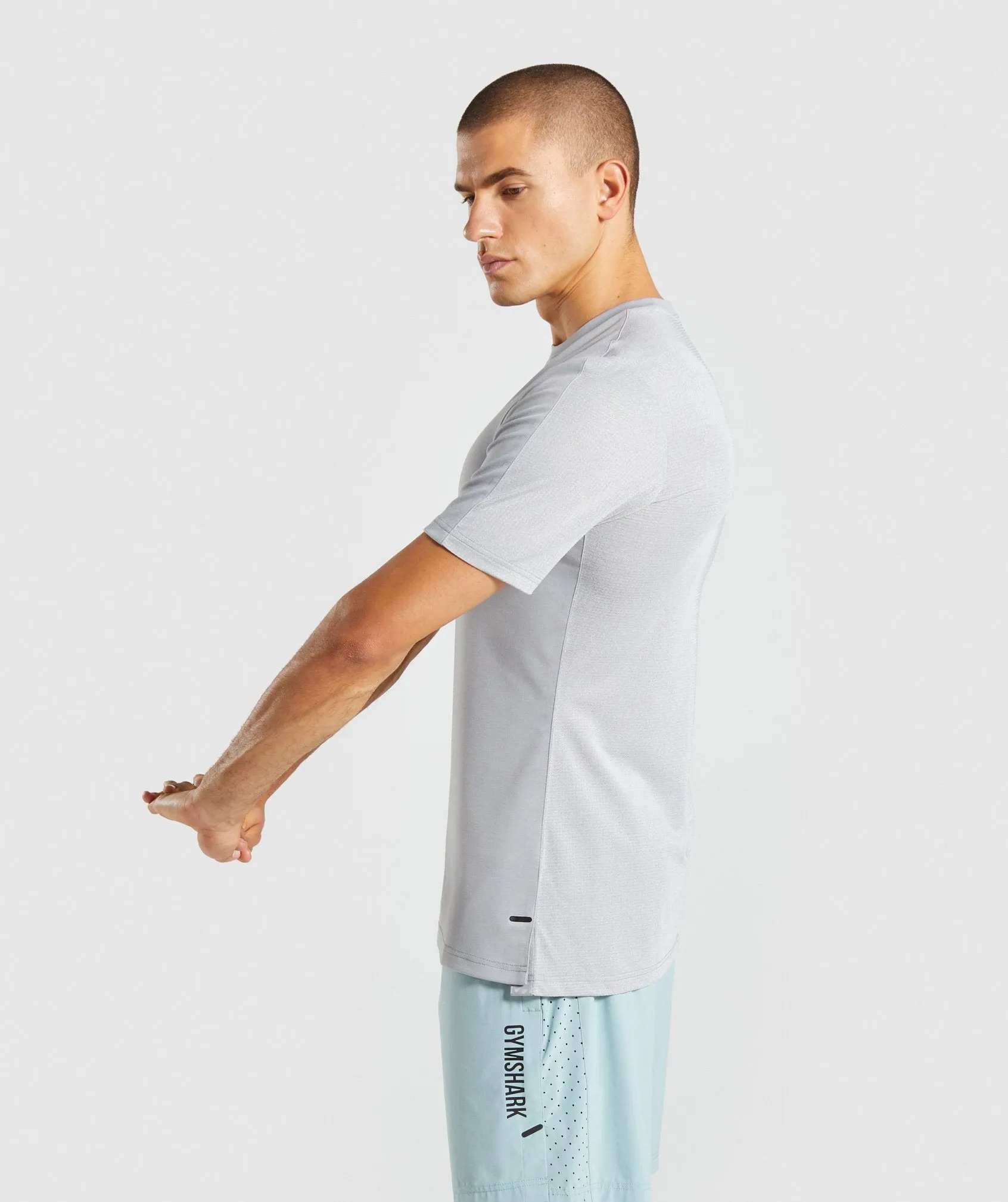 Gymshark Raid T-Shirt - Light Grey