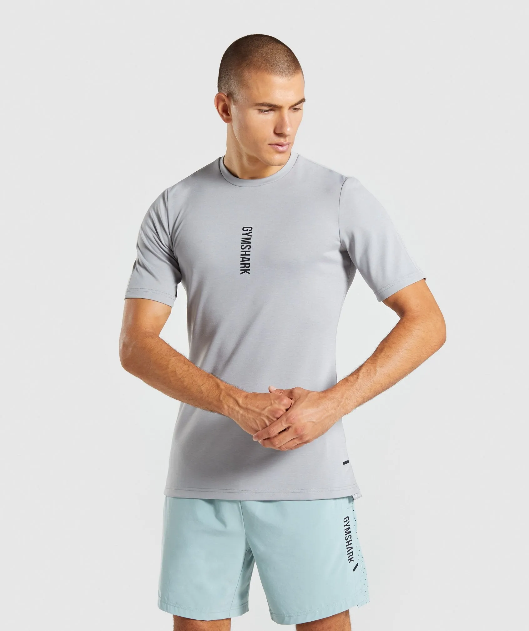 Gymshark Raid T-Shirt - Light Grey