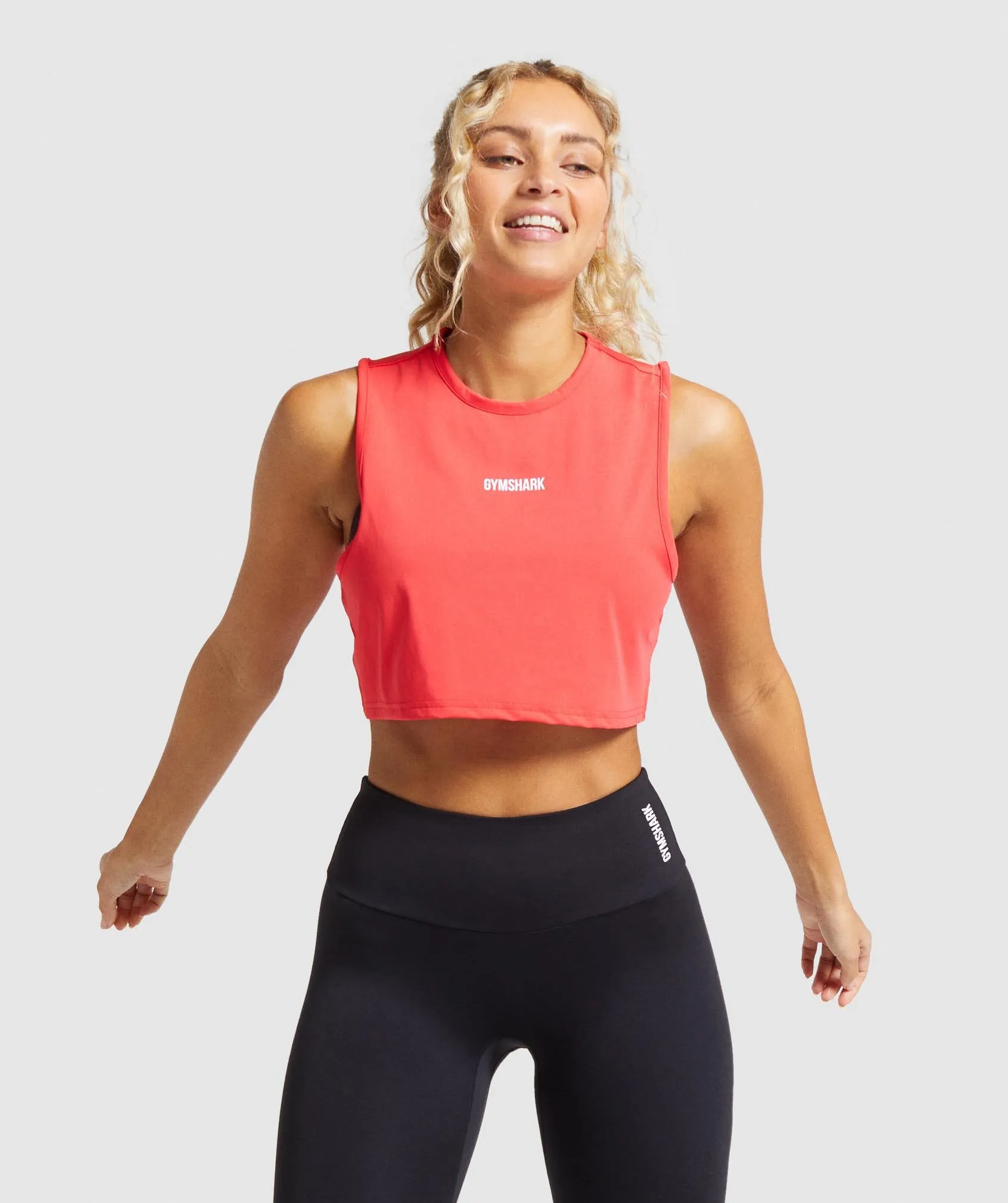 Gymshark Training Cropped Tank - Red