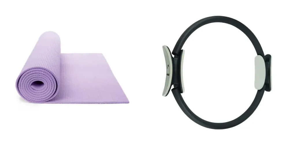 HEAD Pilates Ring - Full Body Toning Fitness | Stretching, Relaxation (Black) | Training Ring (38 CM) (Pilates Ring   Yoga Mat)