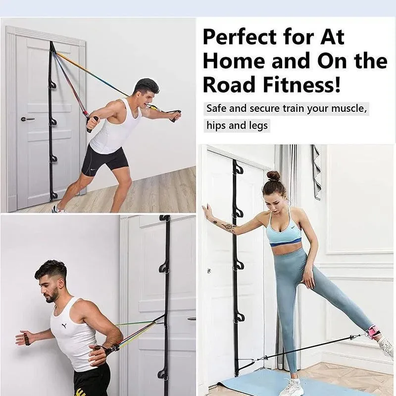 Home Fitness Elastic Training Strap Fitness Resistance Band Over Door Anchor Bands Pull Rope Door Buckle For Fitness Enthusiasts