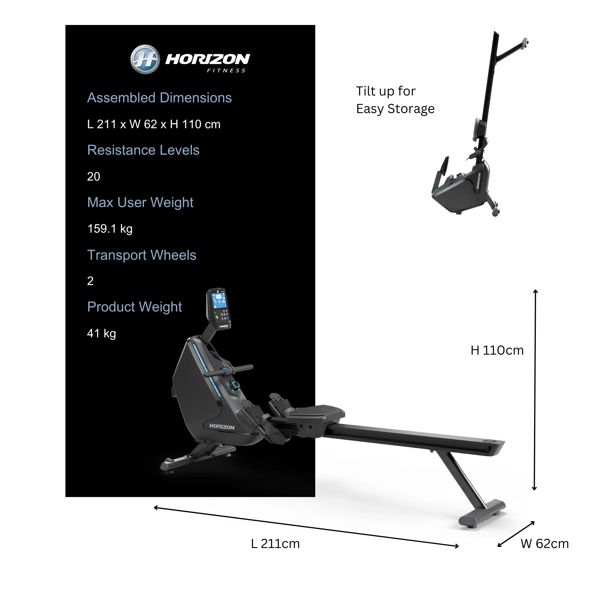 Horizon Oxford 6 Rower