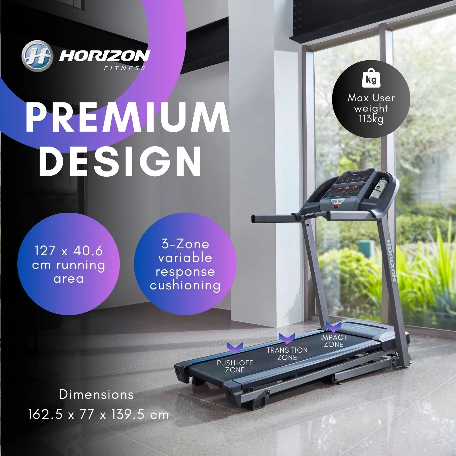 Horizon TR 3.0 @Zone Treadmill