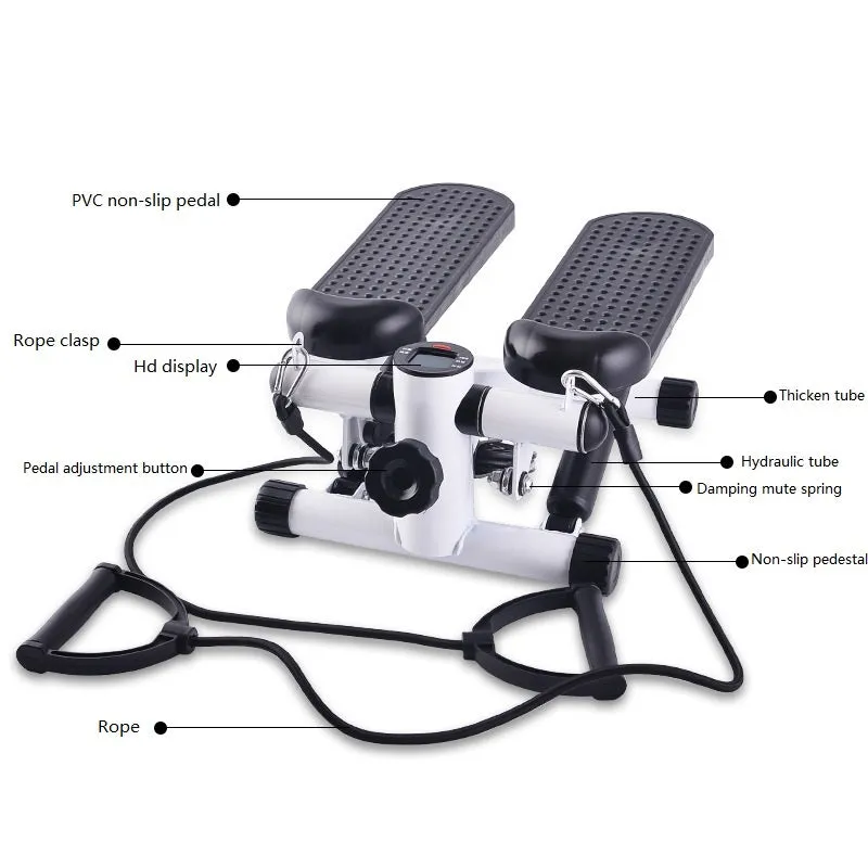 Indoor Mini Hydraulic Stepping Machine With Resistance Bands