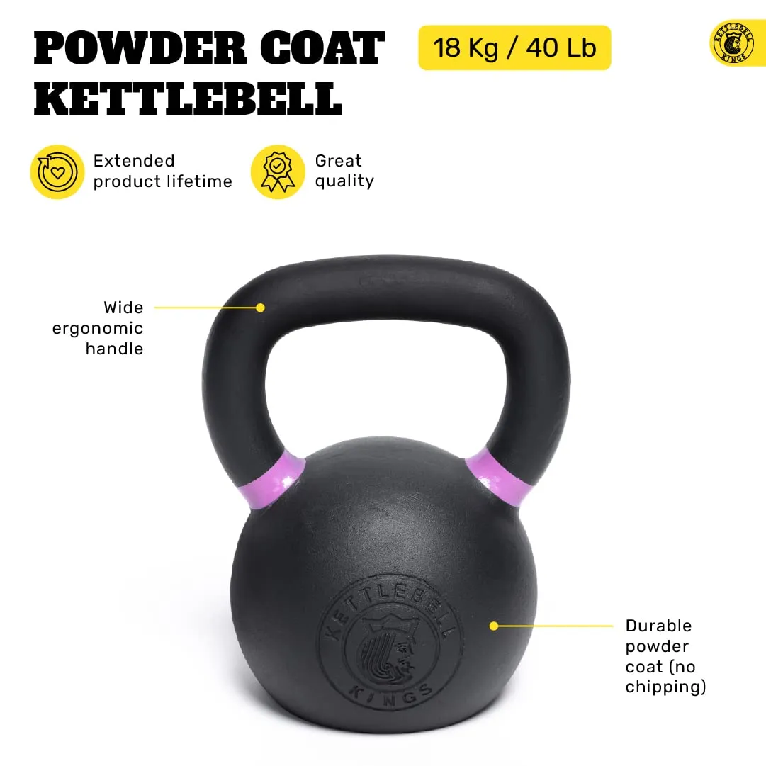 Kettlebell Weights  Powder Coat Kettlebell Weights (4-48kg) For Women