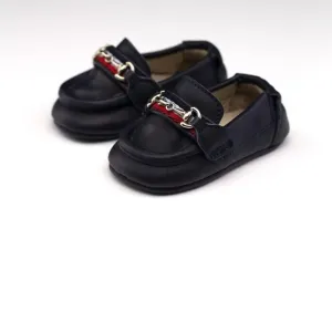 Kiddie Couture Piccoletto Moccasins Navy