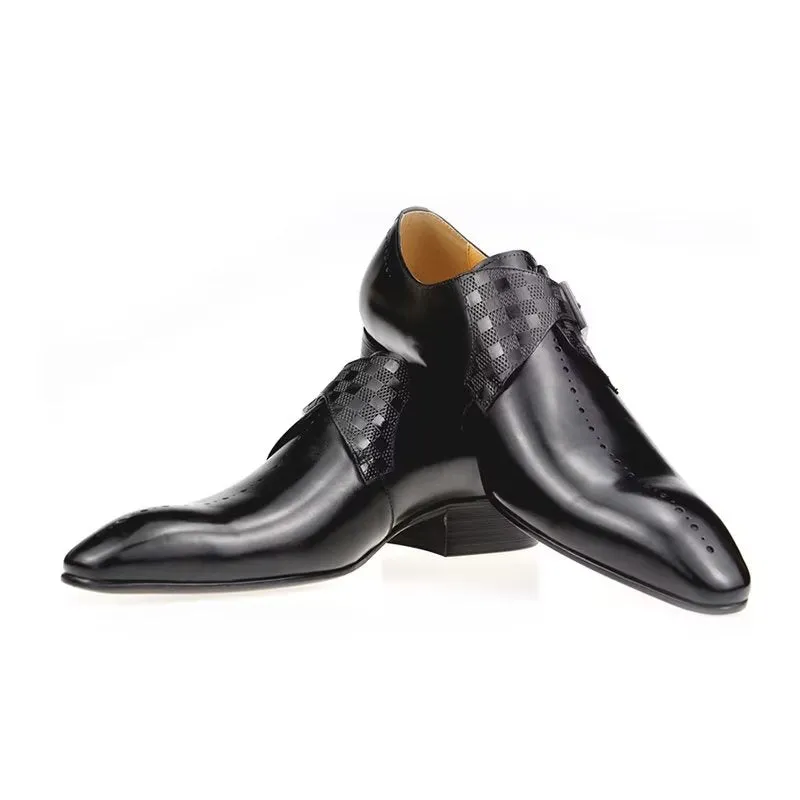 Lavish LuxeLeather Genuine Leather Wedding Brogue Shoes