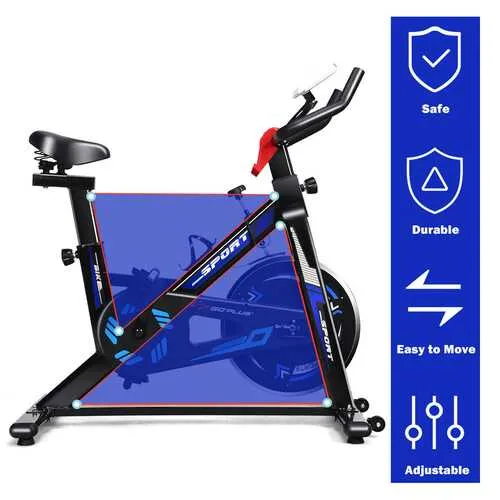 LCD Display Fitness Cardio Workout Cycling Exercise Bike