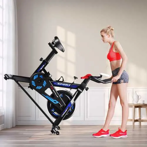 LCD Display Fitness Cardio Workout Cycling Exercise Bike