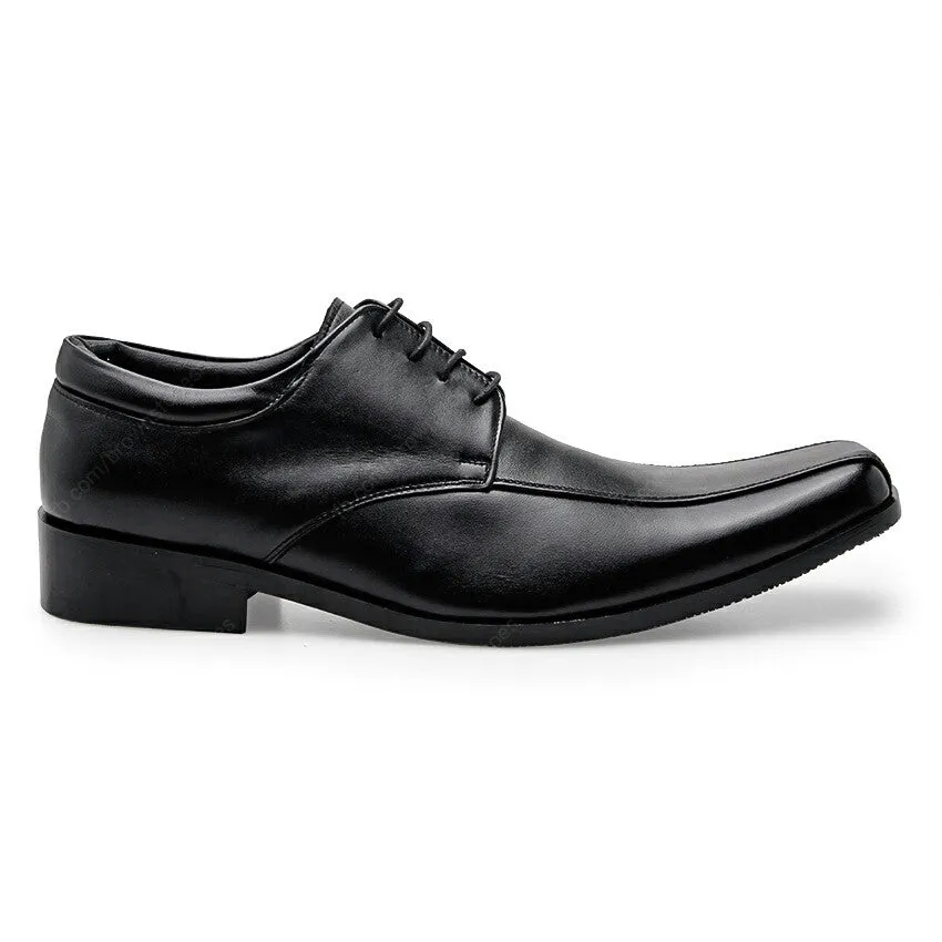 Leather Shoes City Oxford Flat Lace Black