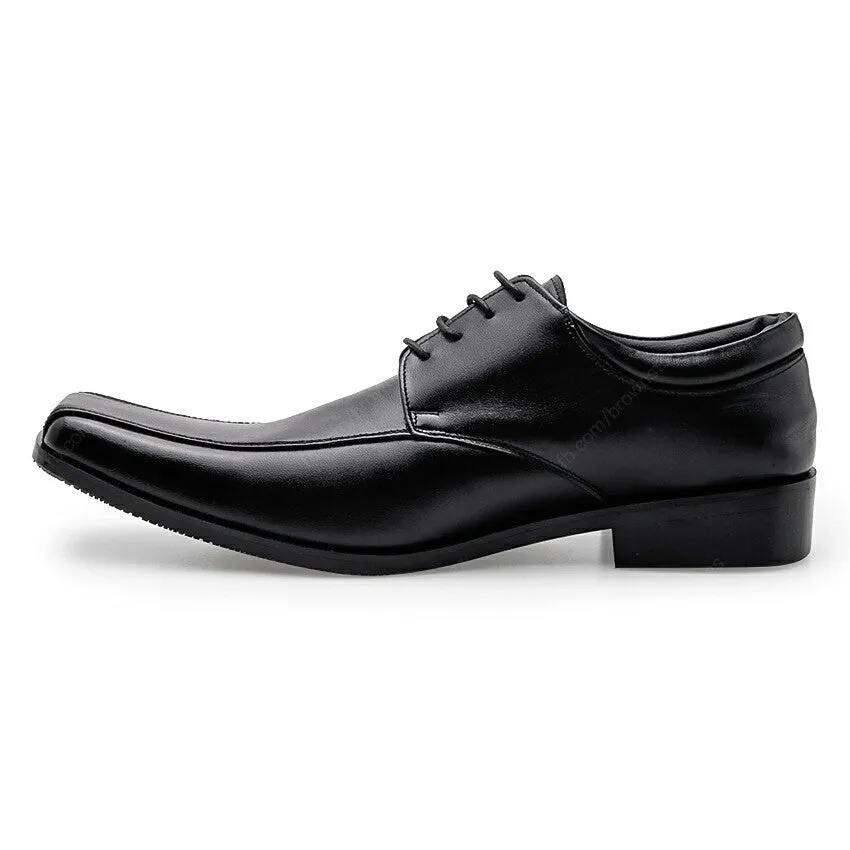 Leather Shoes City Oxford Flat Lace Black