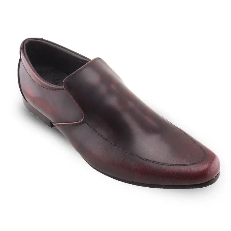 Leather Shoes City Oxford Formalist European Brush Off Burgundy