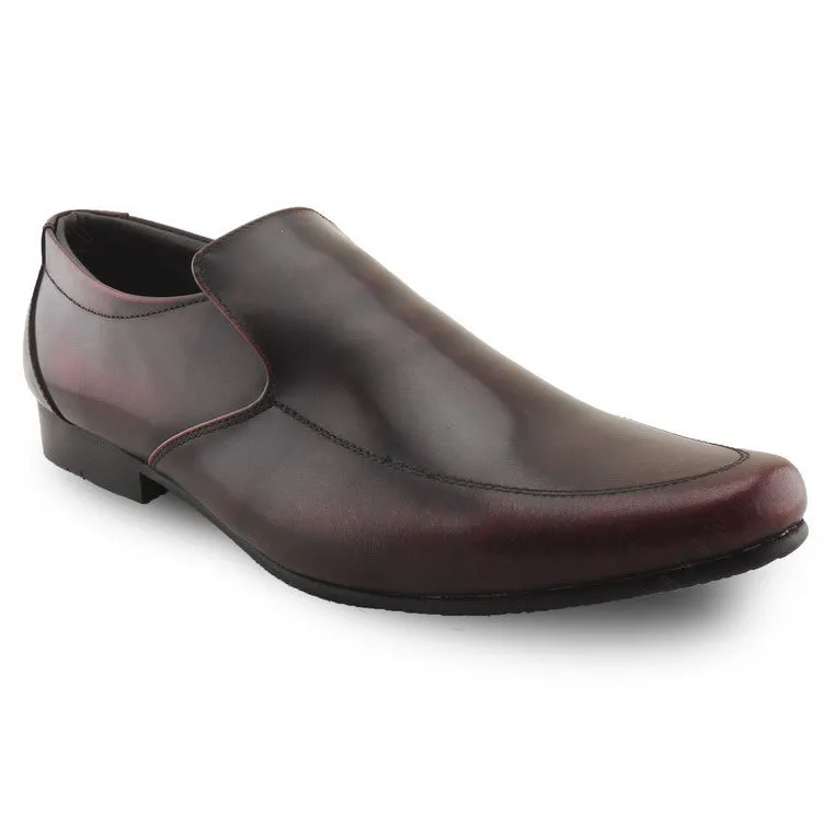 Leather Shoes City Oxford Formalist European Brush Off Burgundy