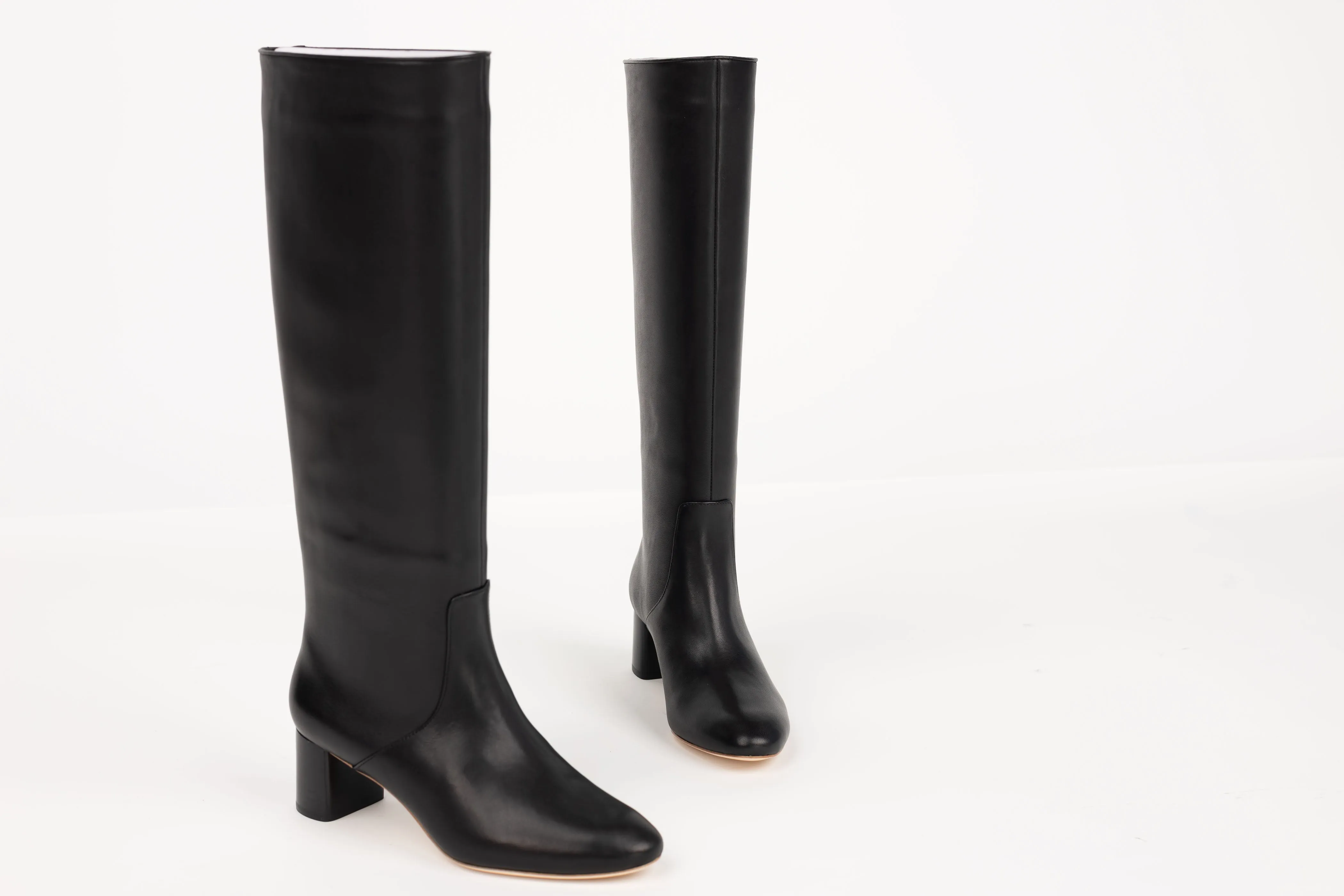 Loeffler Randall Gia Tall Leather Boot in Black