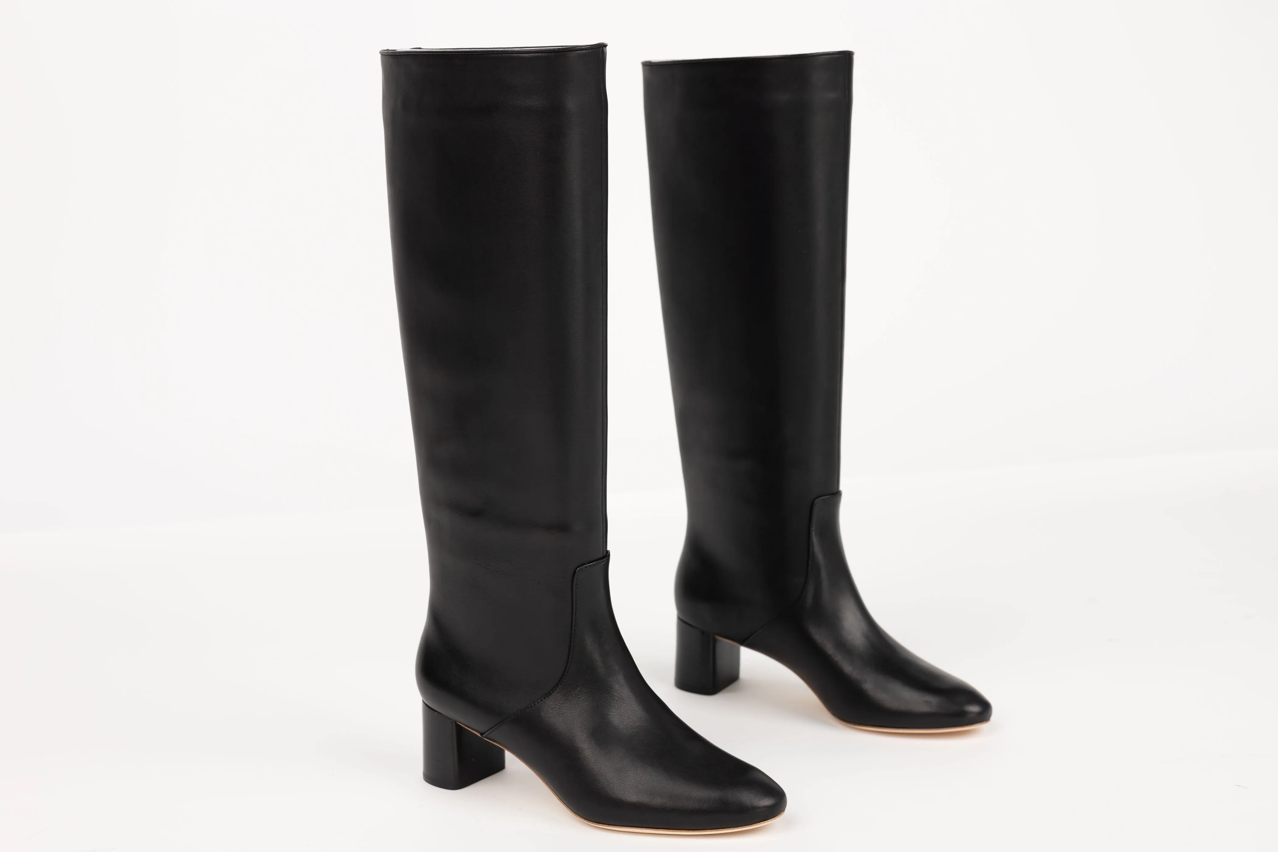 Loeffler Randall Gia Tall Leather Boot in Black