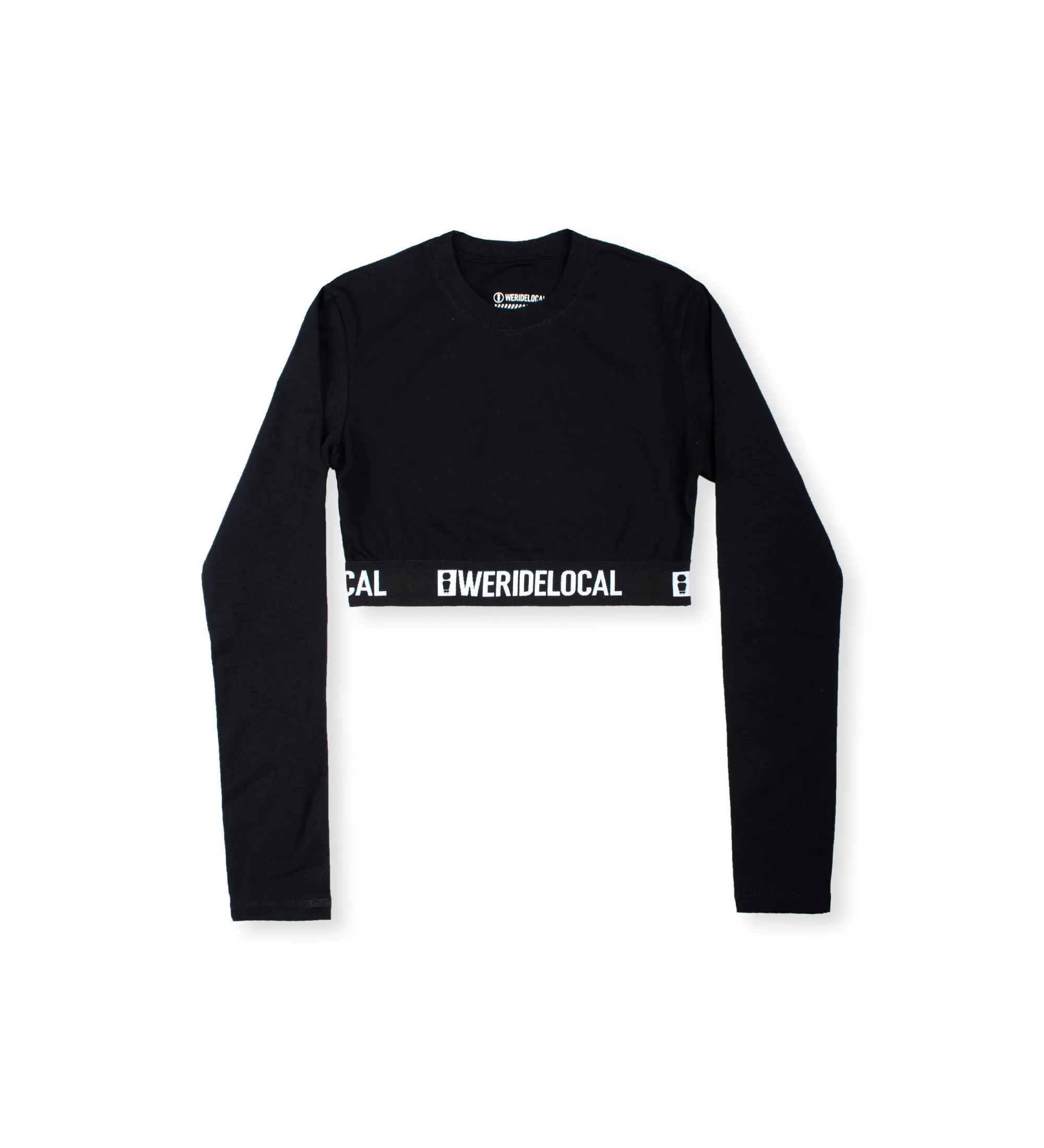 LOGOTYPE SPORTS CROP BLACK