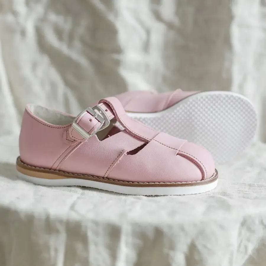 Lucy T-Strap | Pastel Pink