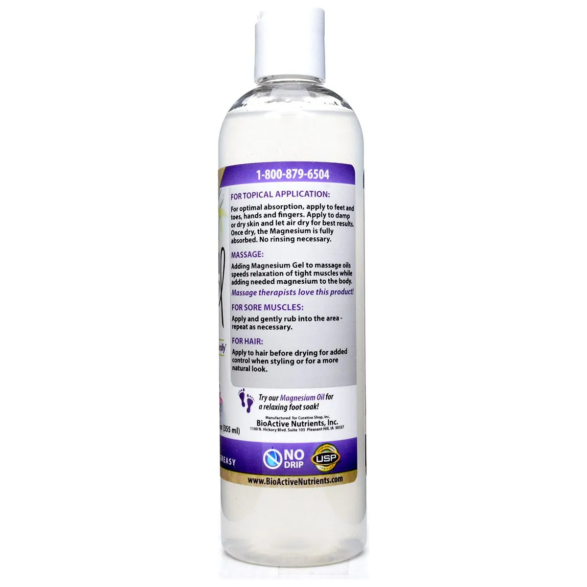 Magnesium Gel 12 fl oz by BioActive Nutrients