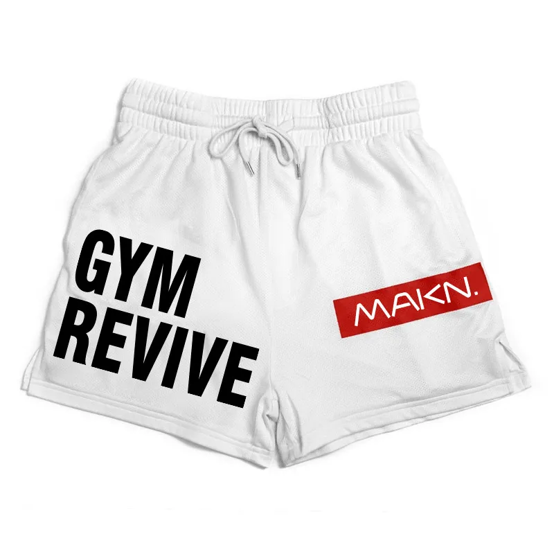 MAKN Revive Drawstring Elastic Waist Gym Shorts