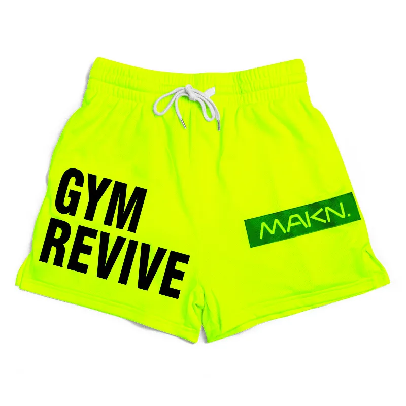 MAKN Revive Drawstring Elastic Waist Gym Shorts