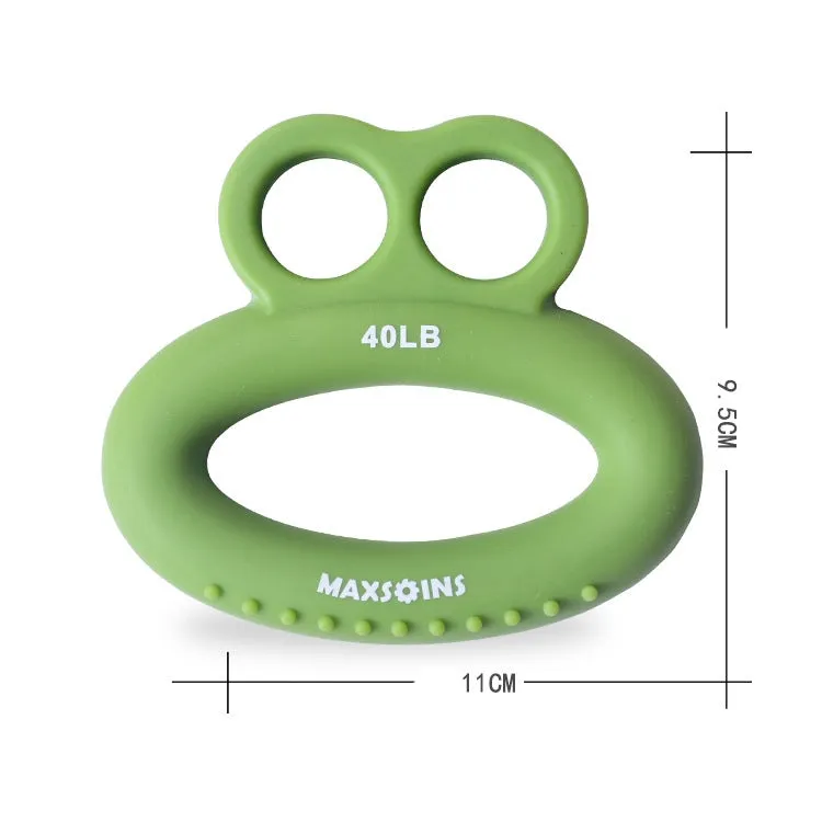 MAXSOINS MXO-DOUBLE-001 Frog Shape Finger Grip Training Device Finger Grip Ring, Specification: 30LB (Double-sided Blue)