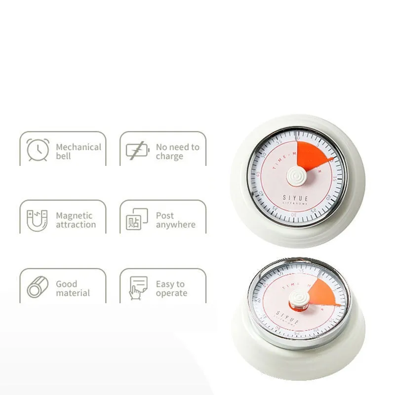 Mechanical Timer Kitchen Reminder With Magnet Timer