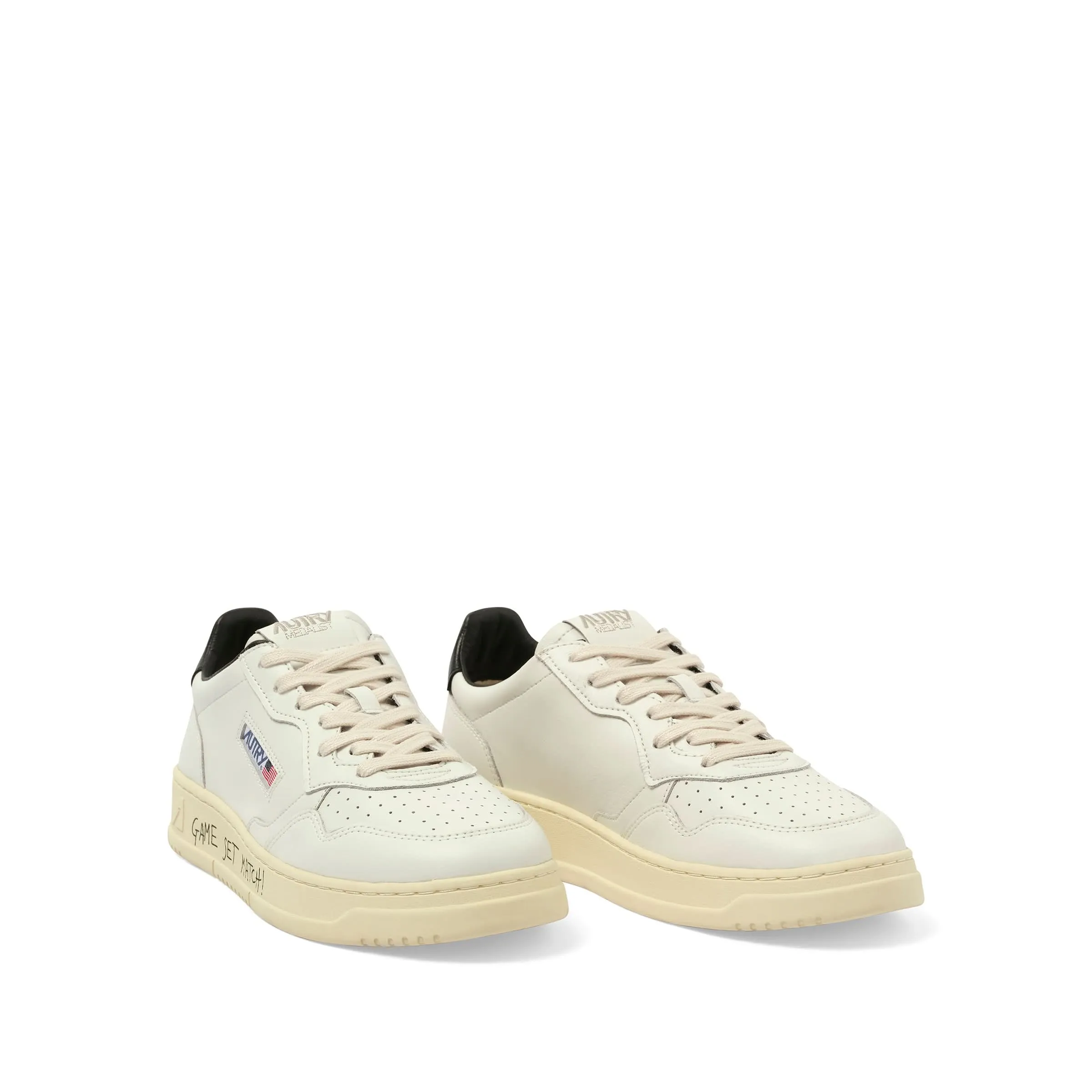 Medalist Low Game Set Sneakers in White/Black