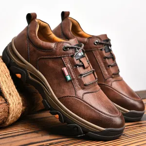 Men Casual Shoes High-Quality Vintage Shoes Men Cow Leather Flats Leather Shoes