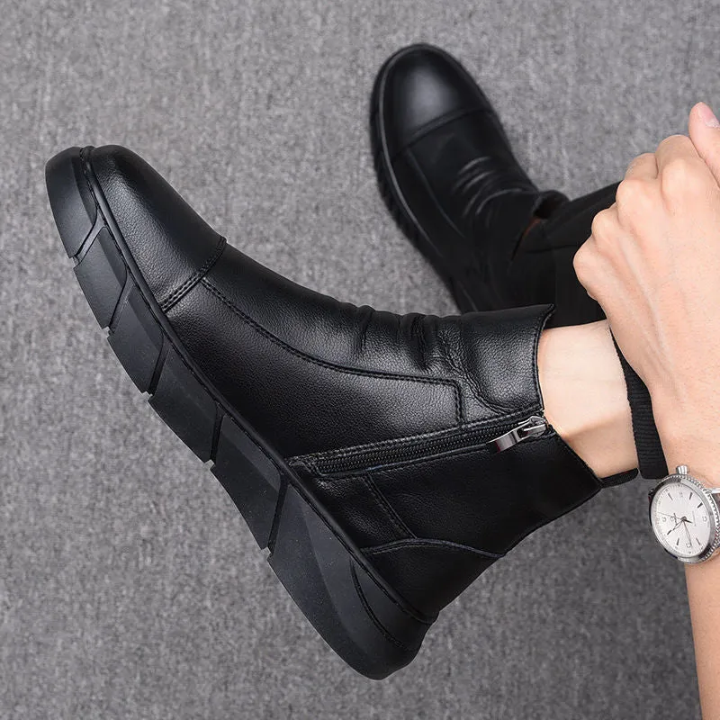 Men Shoes Fashion Male Shoes Winter Ankle Boots