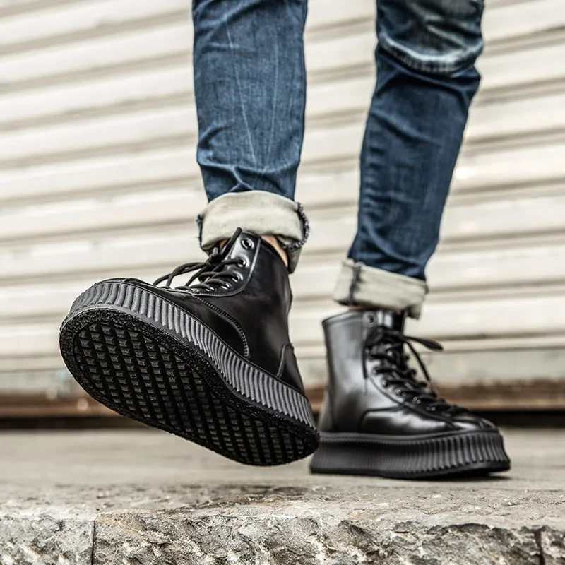 Men Shoes Mens Lace Up Shoes Men Casual Boots