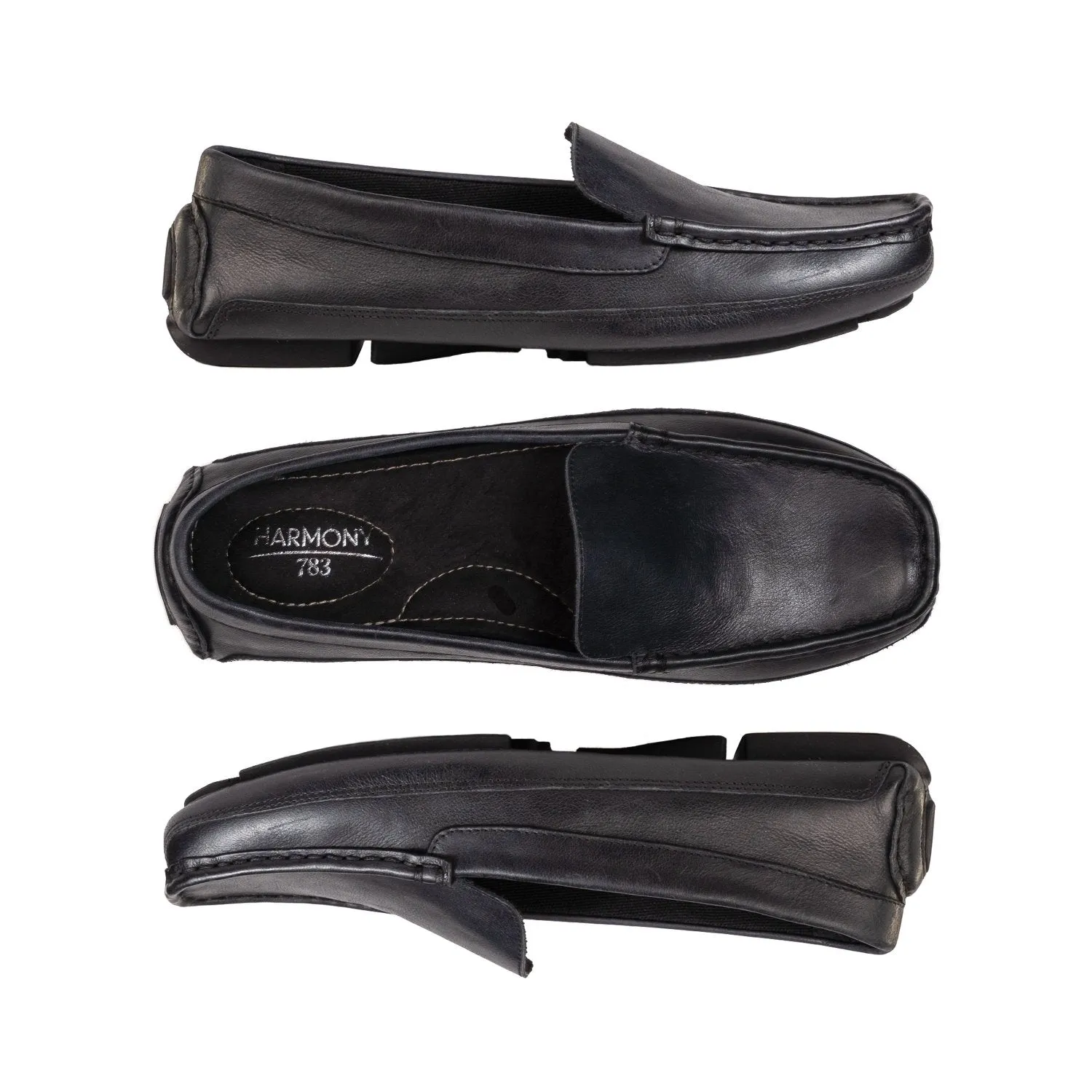 Men's Grounding Driver • Black Leather