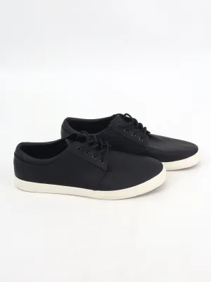 Men's Leather Casual Shoes,Black