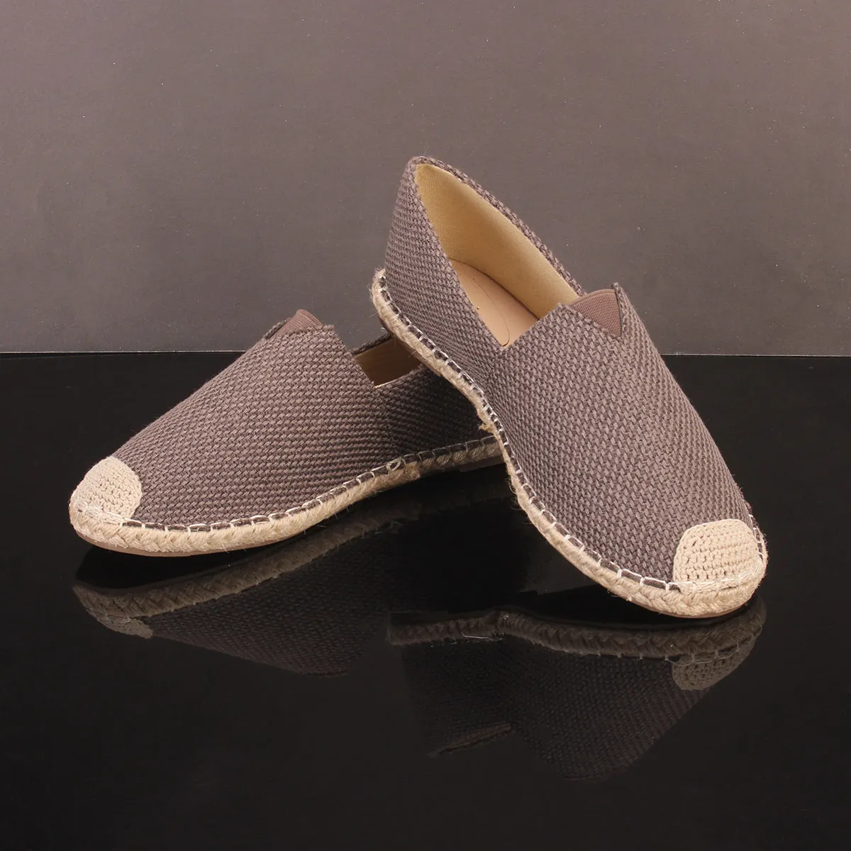 Mens "SIDON" Canvas Flat Espadrille Shoes