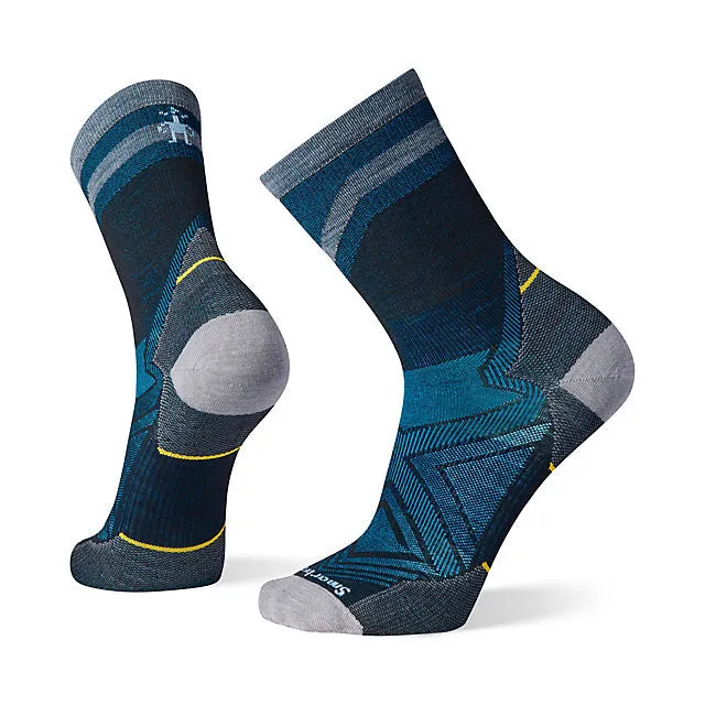 Men's Run Zero Cushion Mid Crew Pattern Socks