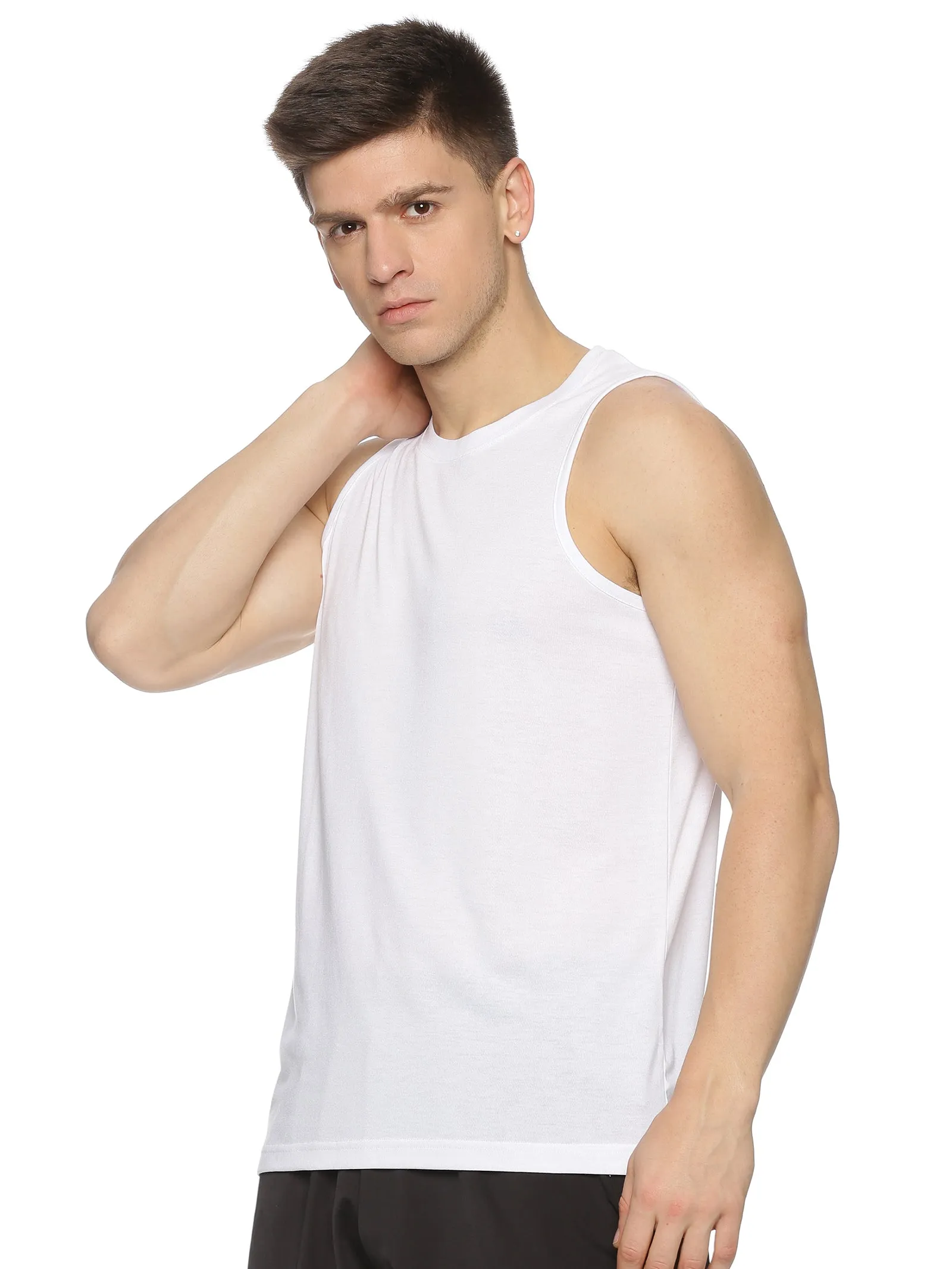 Men's Solid Training Outdoor Muscle Tee for Running/Training/Gym Workout