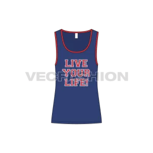 Mens Wide Neck Gym Tank