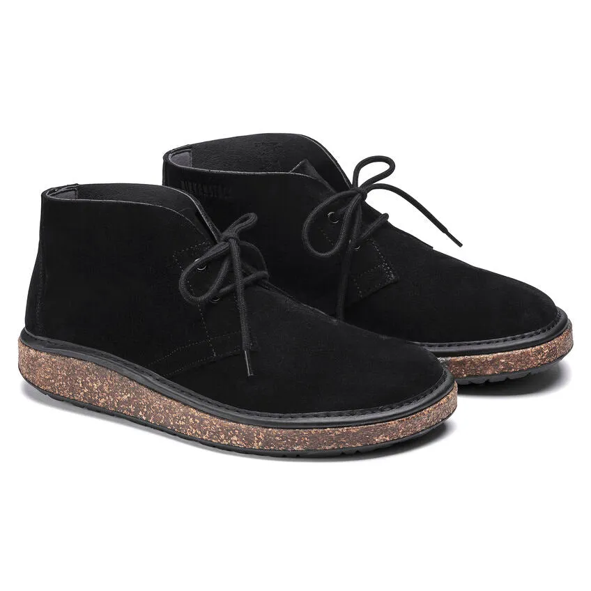 Milton Desert Boot - Black Suede