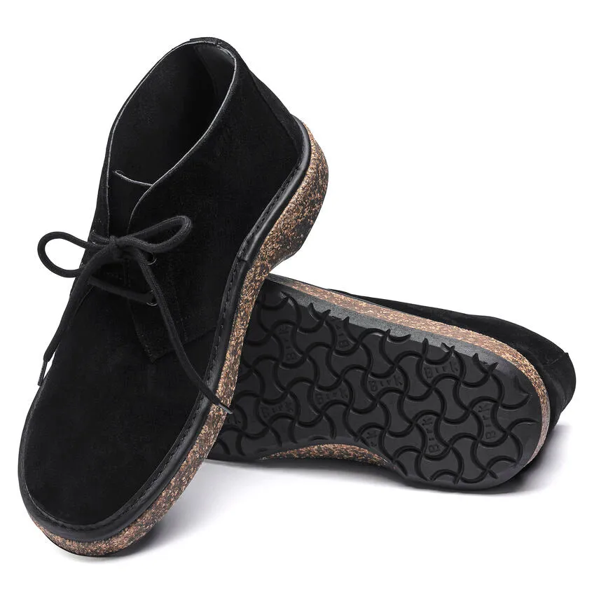 Milton Desert Boot - Black Suede