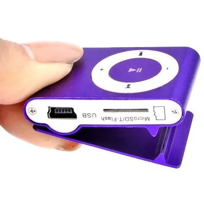 Mini Shuffling MP3 Player with USB Cable and Headphones